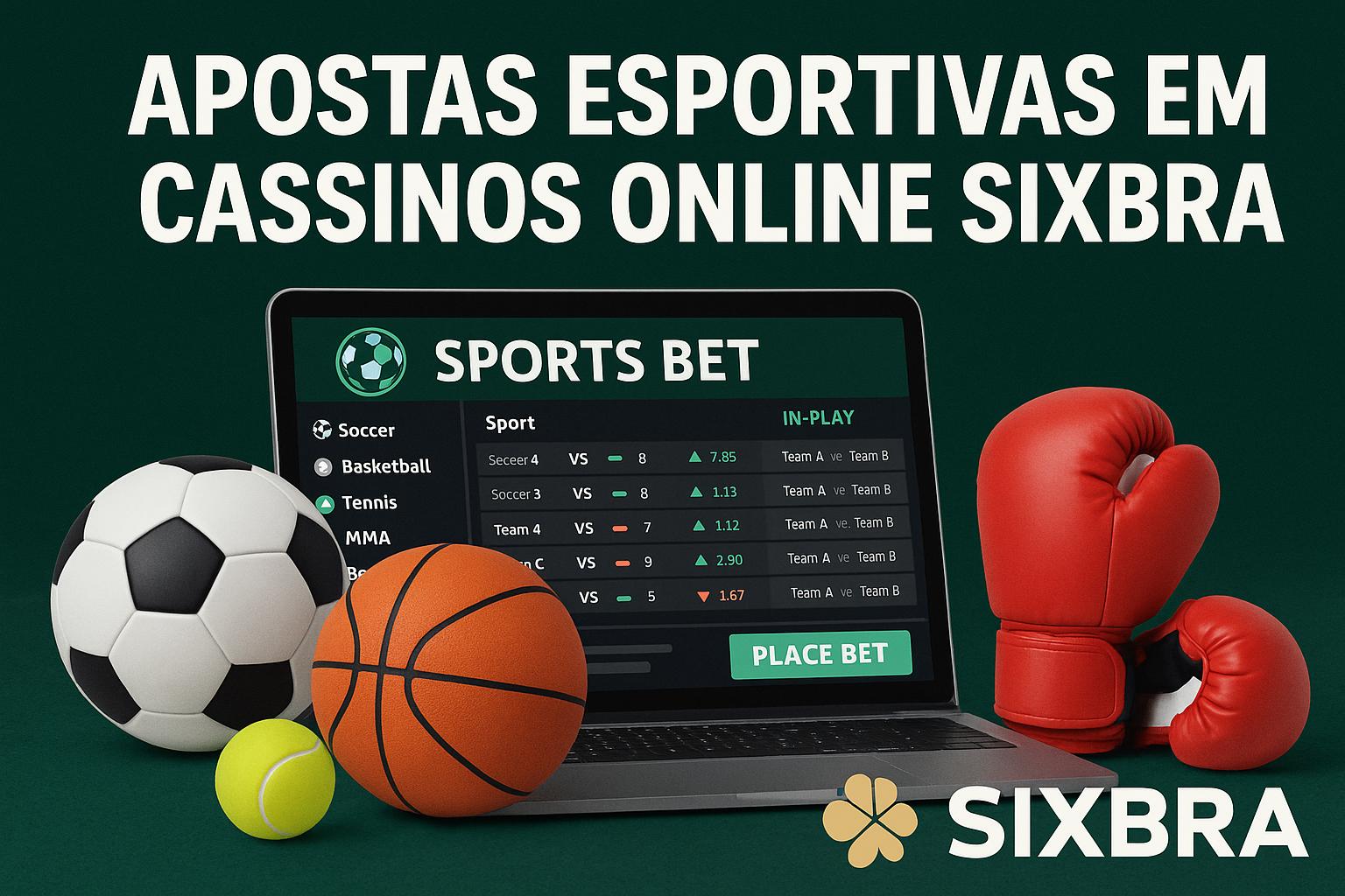 Apostas esportivas no cassino online SIXBRA